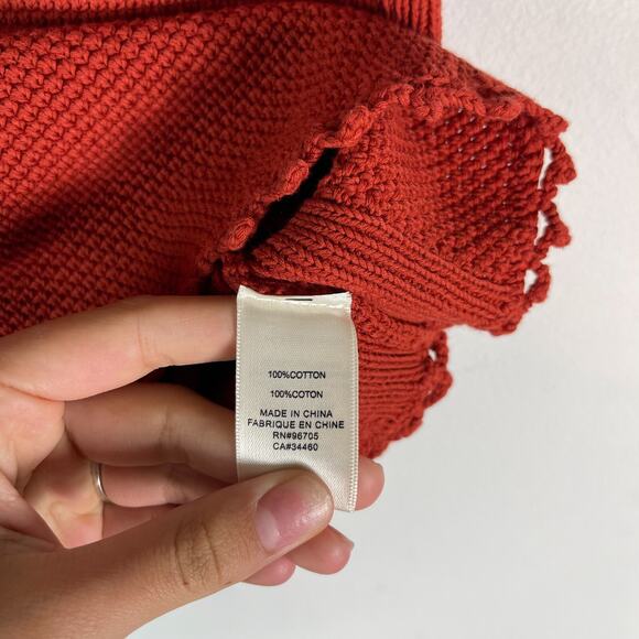 Rebecca Taylor NWT Sleeveless Knit Tank Top Red Size M - Picture 4 of 6